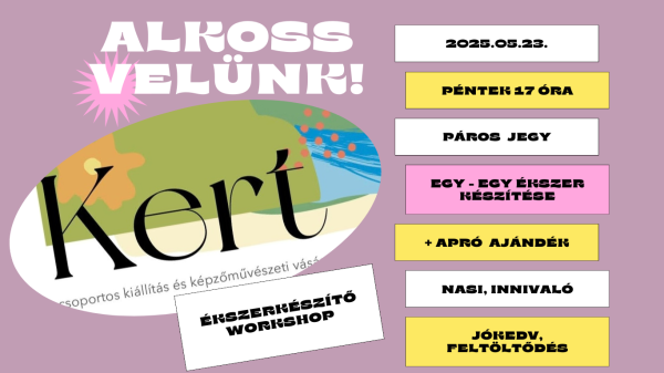 ALKOSS VELÜNK! workshop páros jegy